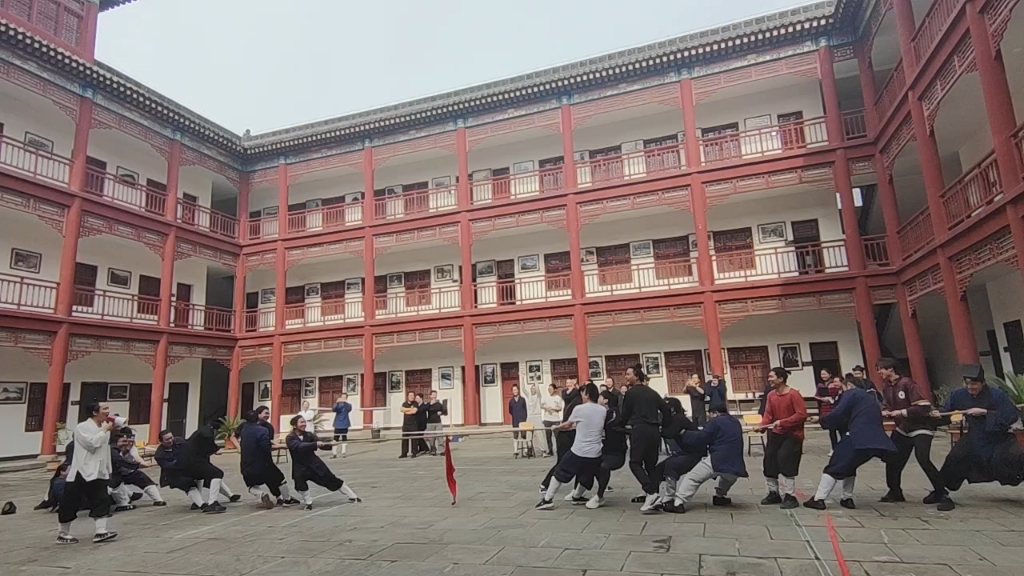 武当山道教学院五一劳动节举行第6届校运会#视觉震撼 #仙气 #航拍
