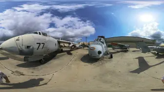 珍珠港航空博物馆室外机坪全景视频