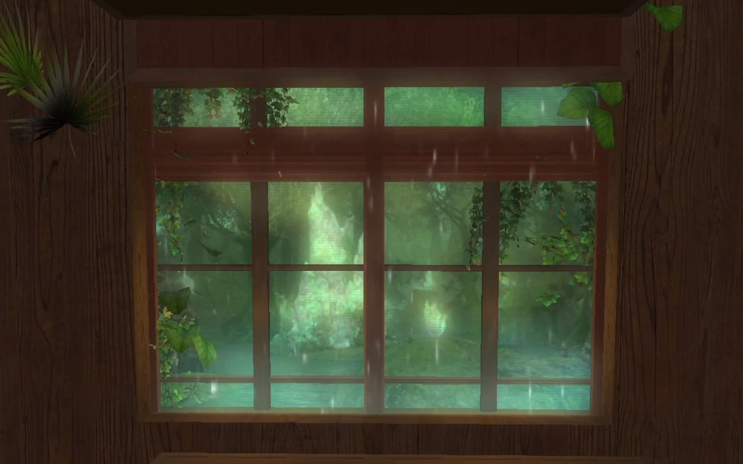 【FF14装修】简易雨幕绿植窗拆解-吃一口柴叽糕-装修-哔哩哔哩视频