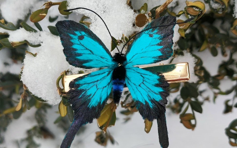 【非遗绒花】小蝴蝶——天堂凤蝶