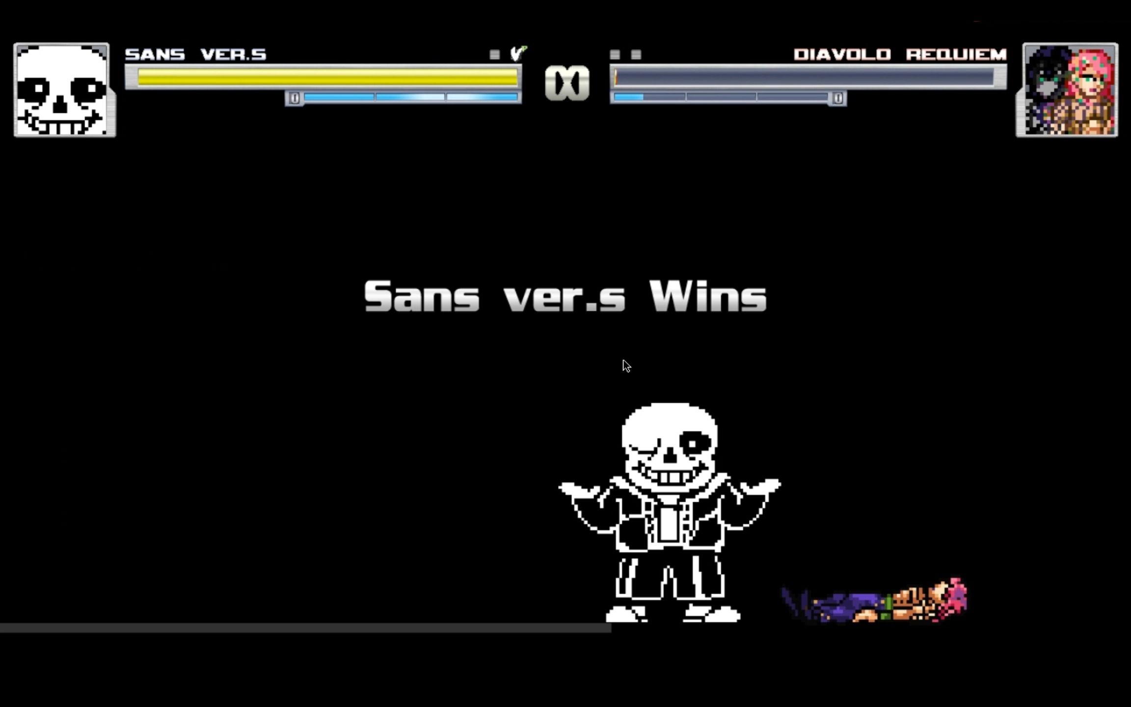 【MUGEN】你杉哥厉不厉害(Sans vs 红镇、白镇、黄镇、银镇、暴怒DIO且全胜)哔哩哔哩bilibili