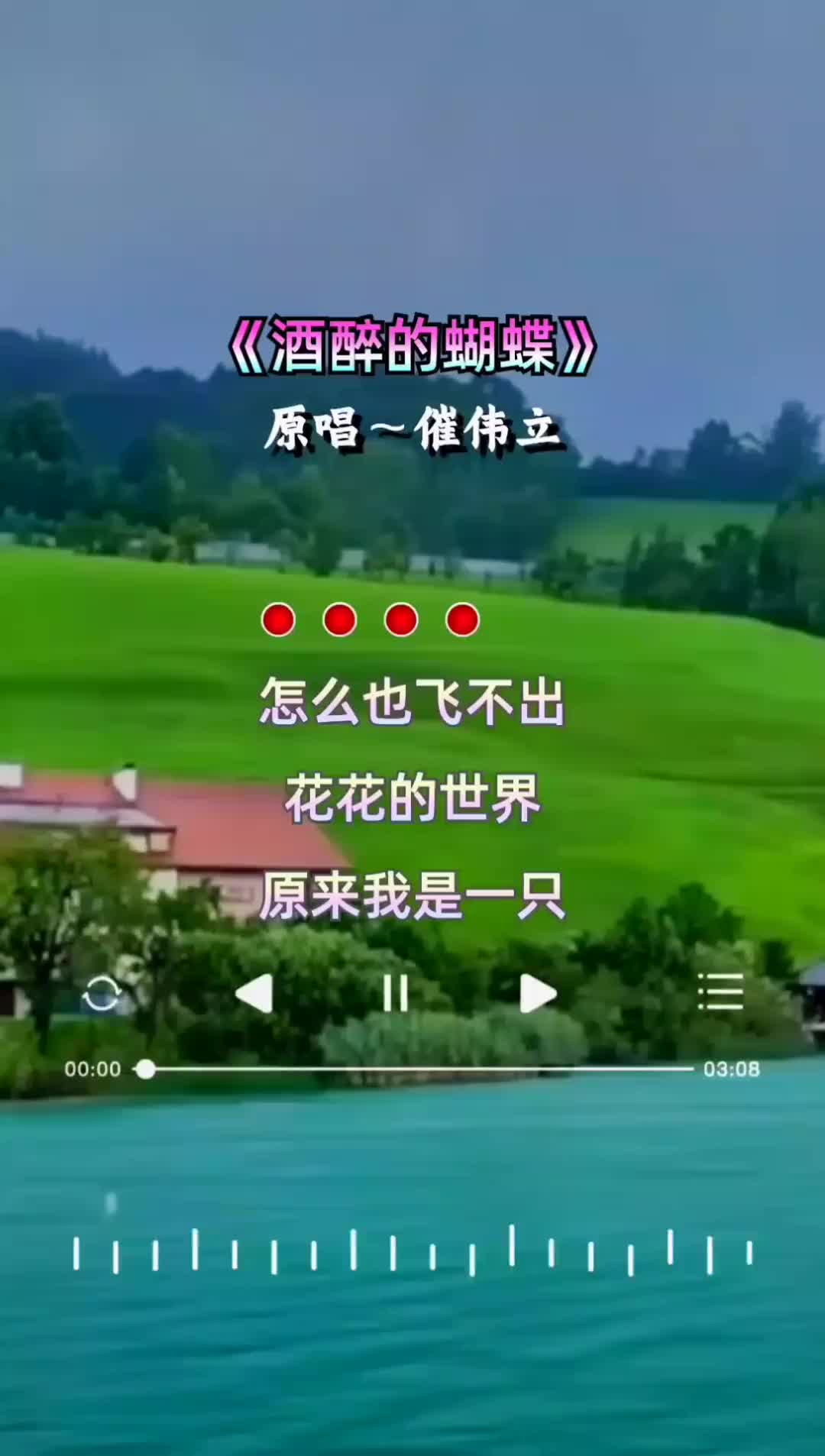 洒醉酒醉的蝴蝶原唱图片