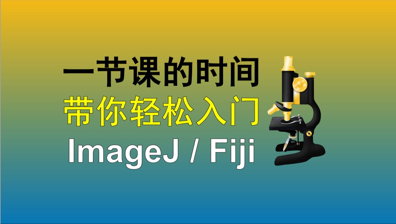 『零基础』40分钟带你入门ImageJ哔哩哔哩bilibili