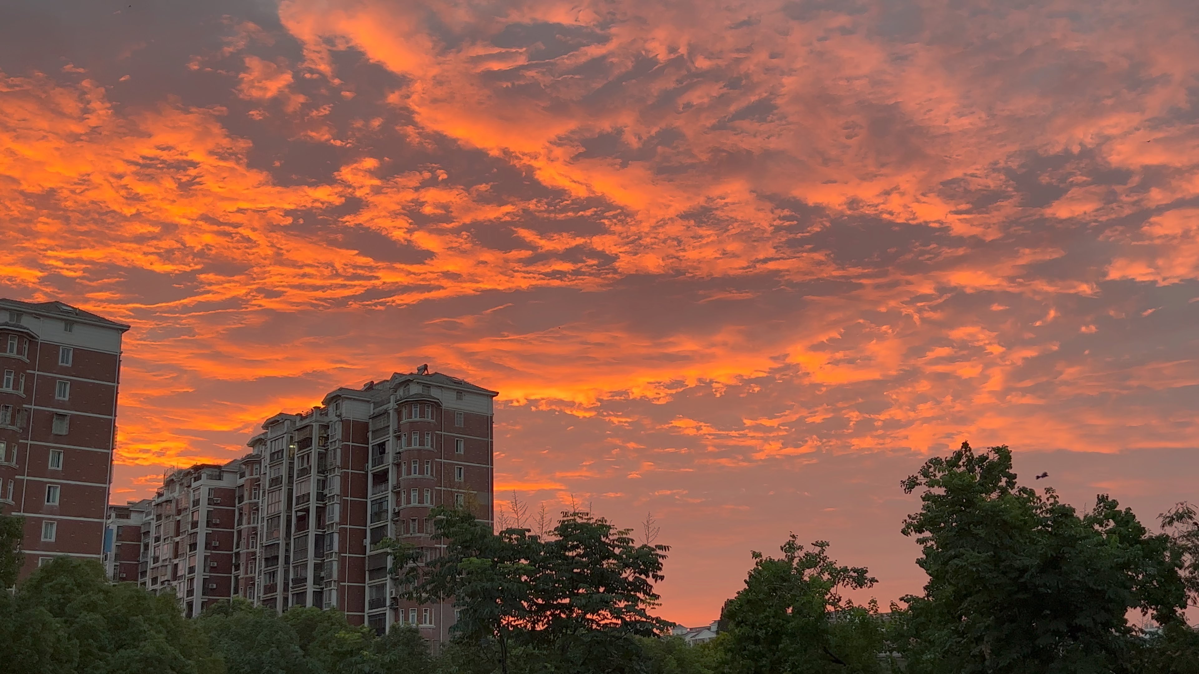 苹果原相机拍摄晚霞