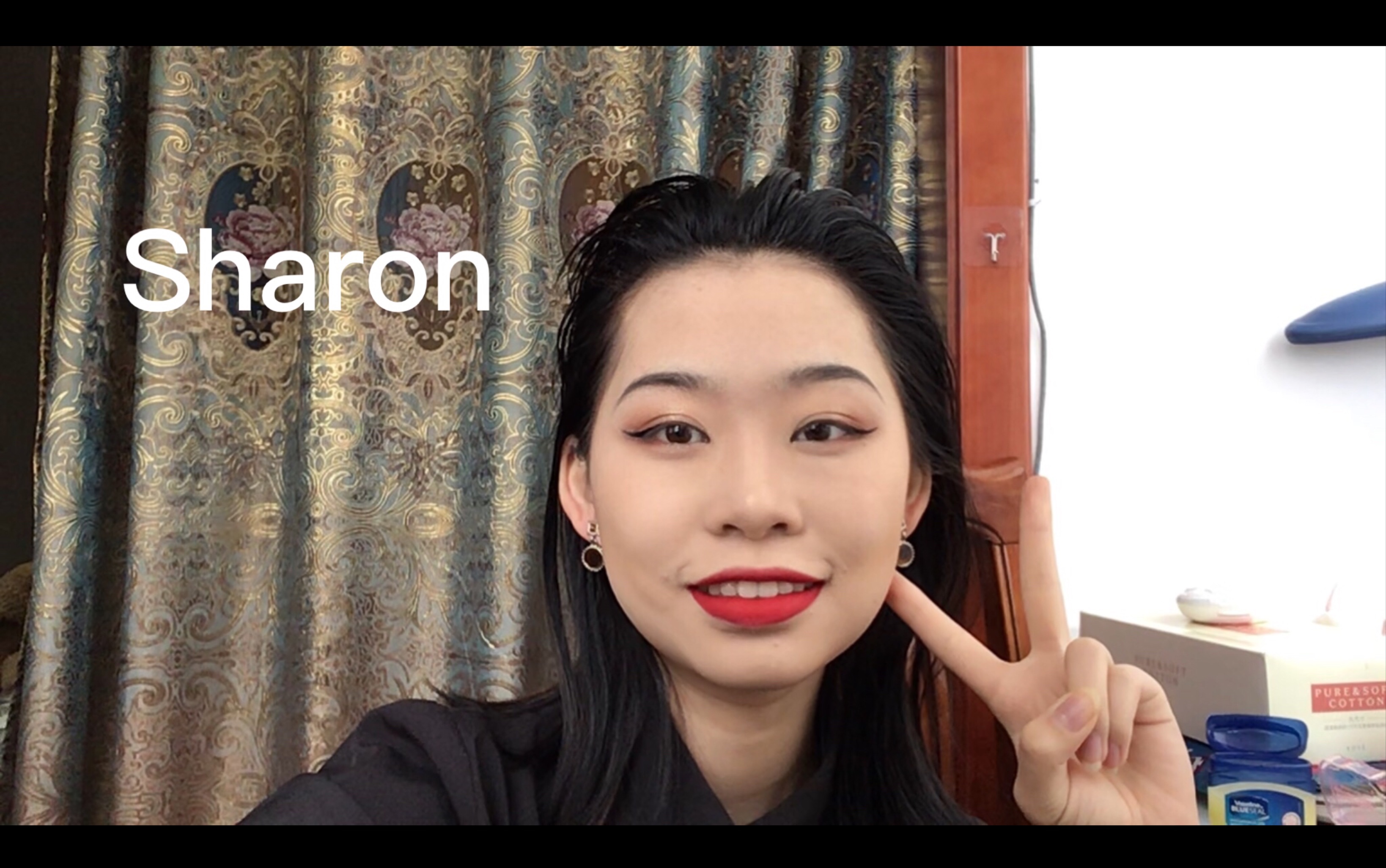 【Sharon】一个星期不洗头的真相是…/超A妆/新年红唇妆/港风/如何让别人看不出你没洗头哔哩哔哩bilibili