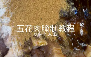 Tải video: 五花肉腌制教程