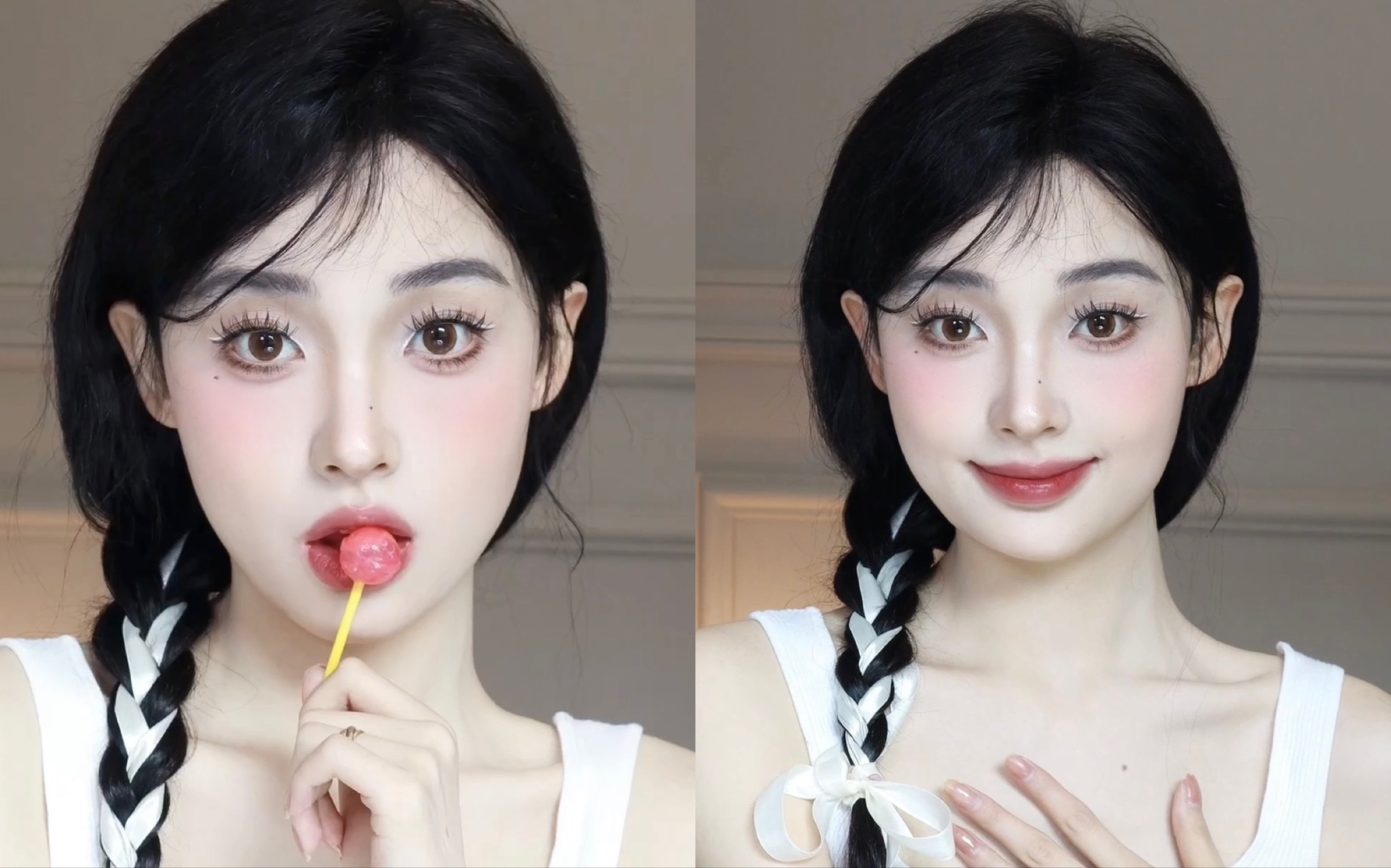 芭蕾少女02甜甜白开水妆容|都来画!