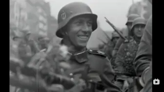 高清60帧】SS第1师警卫旗队1940年实拍。AI修复！1st SS Leibstandarte Adolf Hitler In Action (1941)