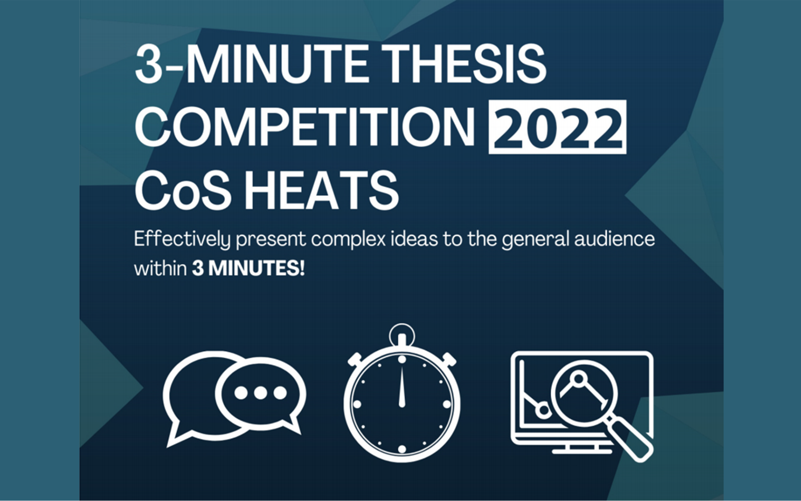 3MT (3 Minutes Thesis) symposium 2022 CoS (College of Science) NTU哔哩哔哩bilibili