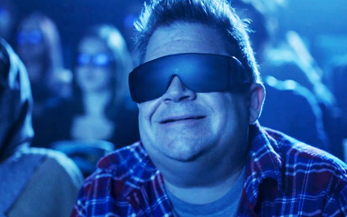 大叔带着2d眼镜在影院看3d电影无意间却发现了秘密