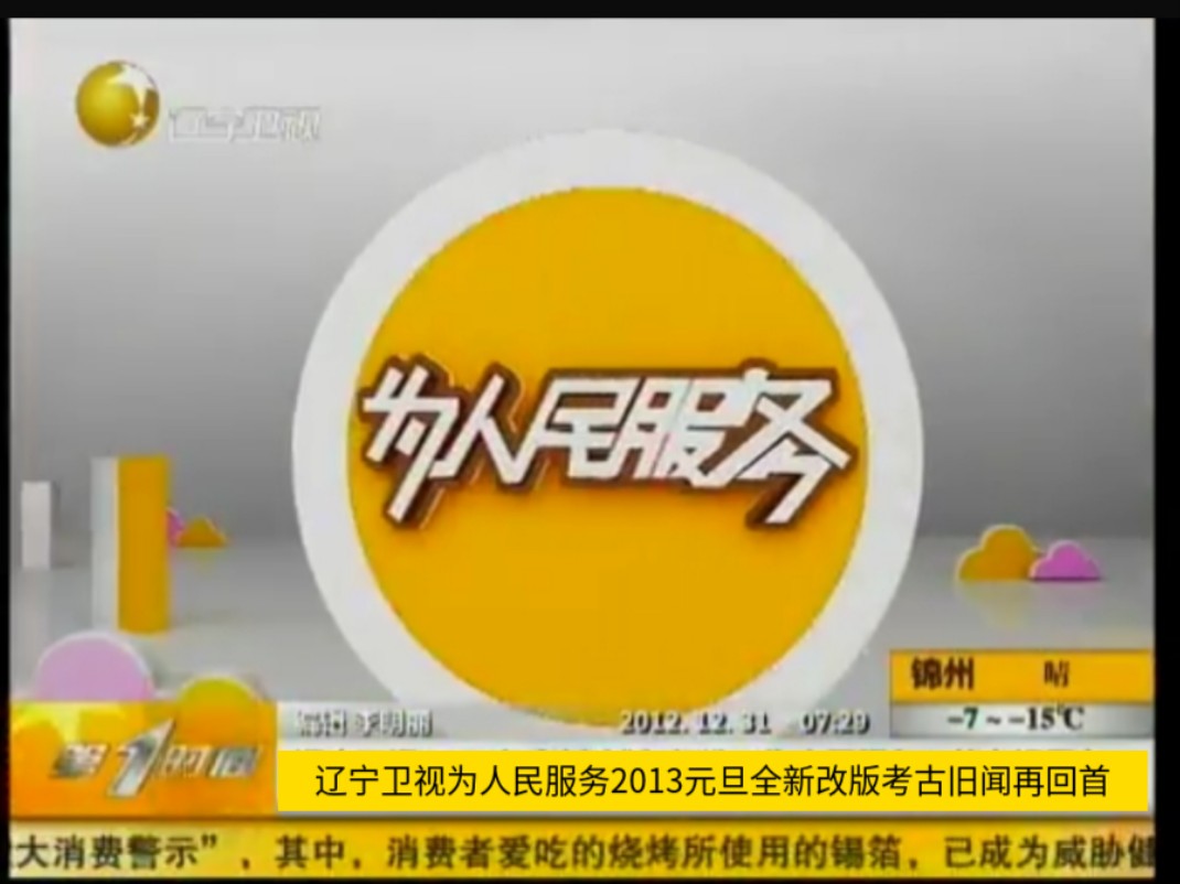 辽宁卫视为人民服务2013元旦全新改版考古旧闻再回首
