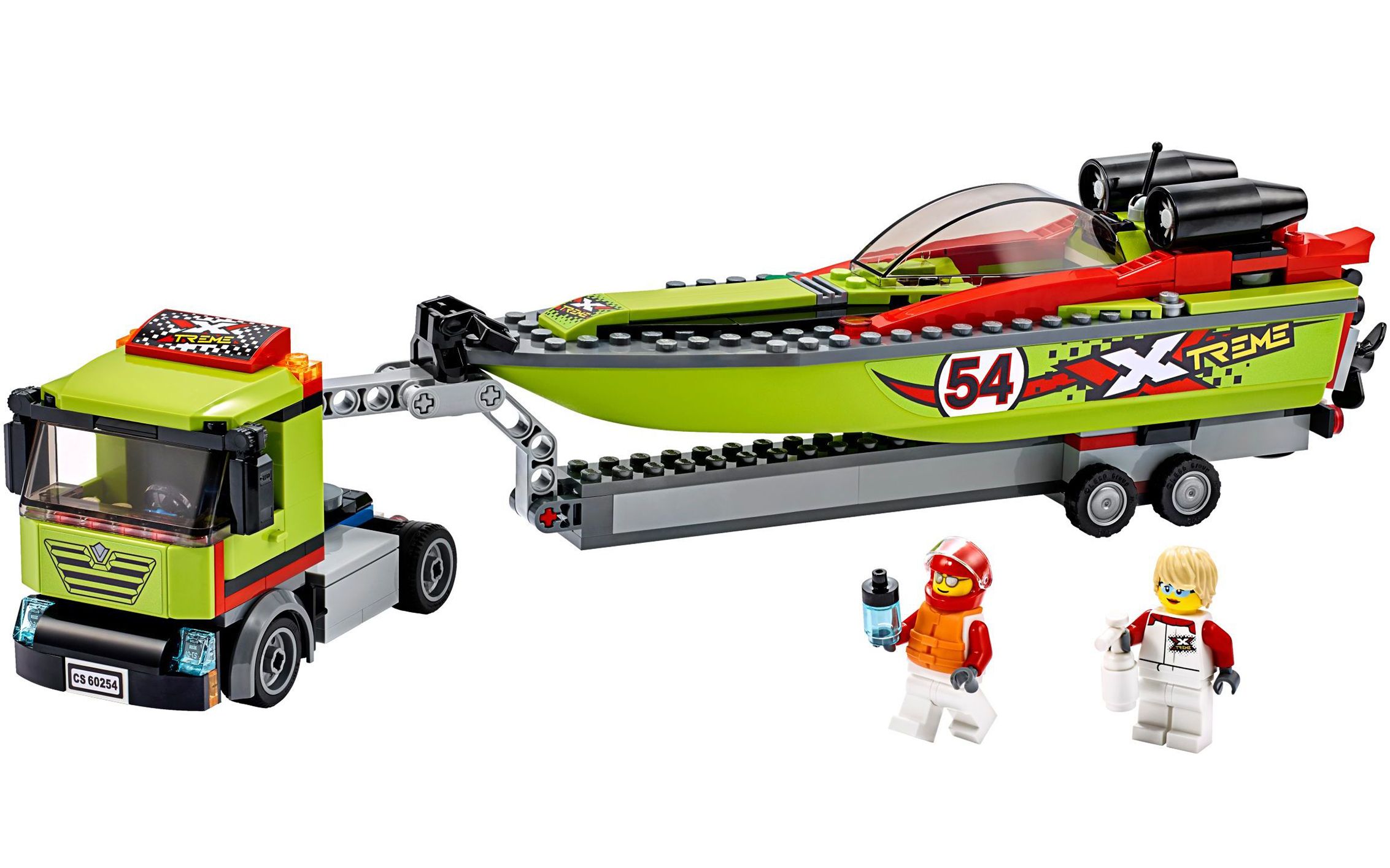 乐高 lego 60254 城市系列 赛艇运输车 2020速拼评测