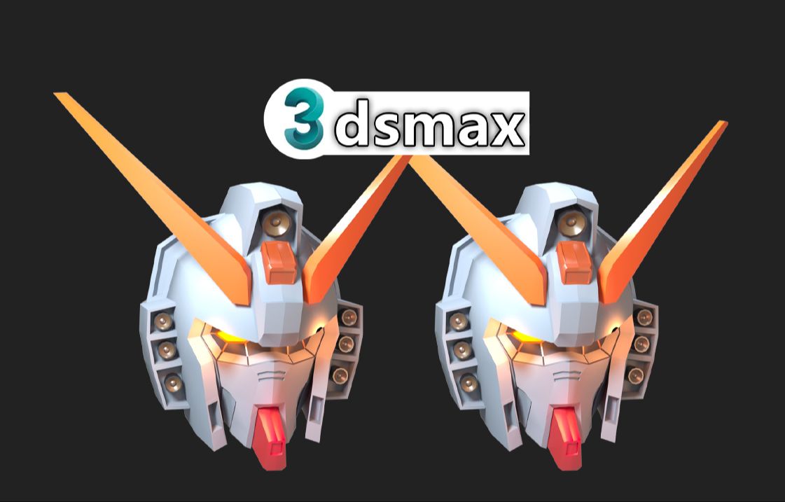 用3dmax还原高达头部模型,零基础也能轻松学会的3d建模教程,3dmax布线