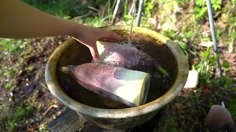 一个人的旅途 田舎暮らし おじいちゃんと筍堀り かまど料理 後編 哔哩哔哩 Bilibili