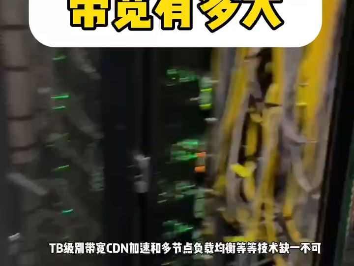 抖音的服务器带宽有多大?