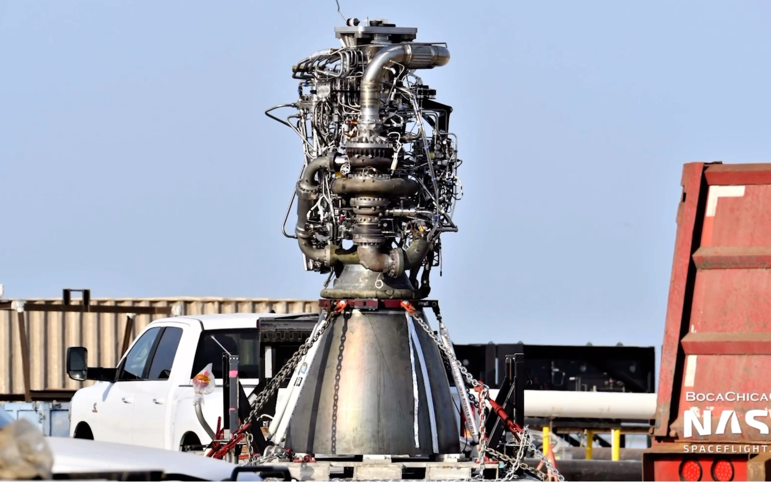 spacex sn6猛禽29引擎安装8月18日更新