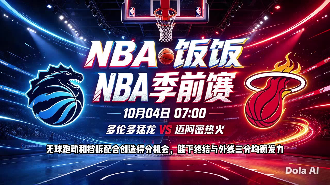 NBA季前赛：猛龙vs热火首场解说