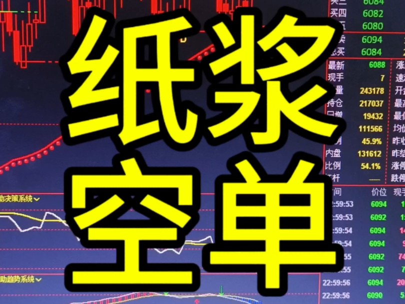 纸浆空单如何做,期货市场要多转空了吗