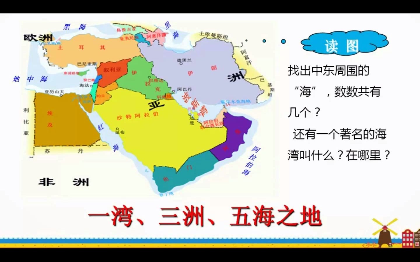 中東,西亞,地理位置,迪拜,石油,戰爭,政治地理,三洲五海,練習(6分)