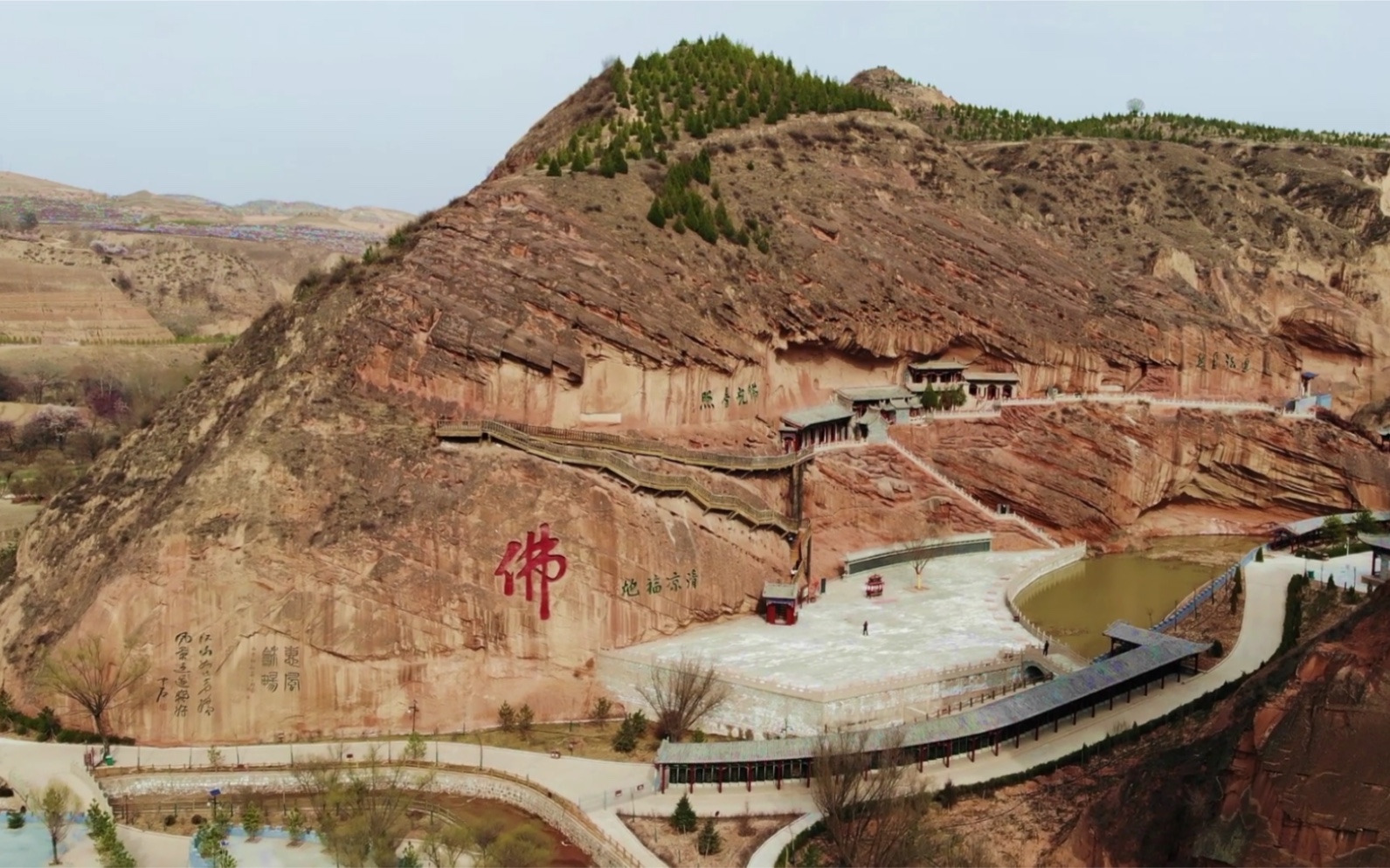 榆林市靖边县清凉寺航拍