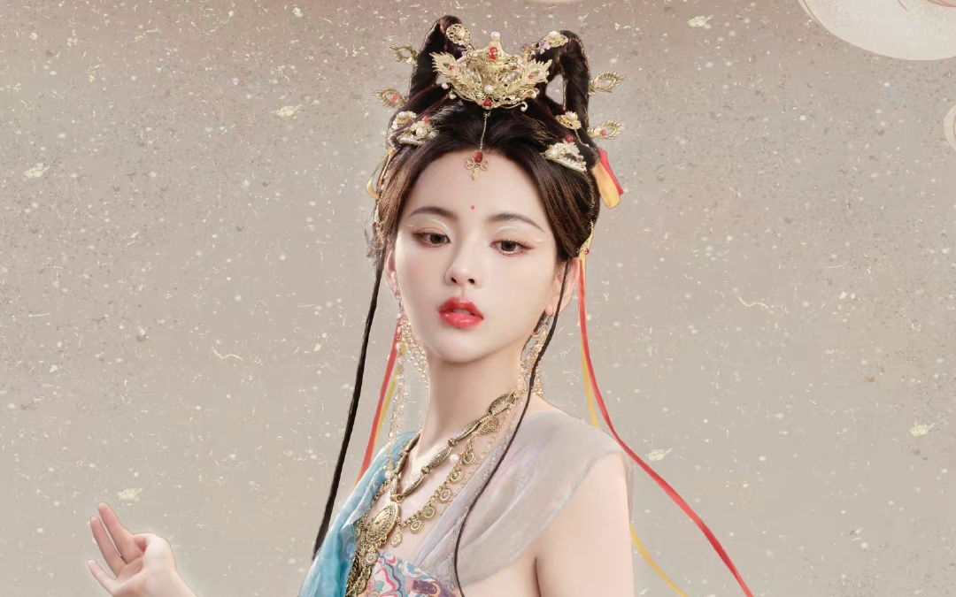 杨超越敦煌造型,是画中人吧