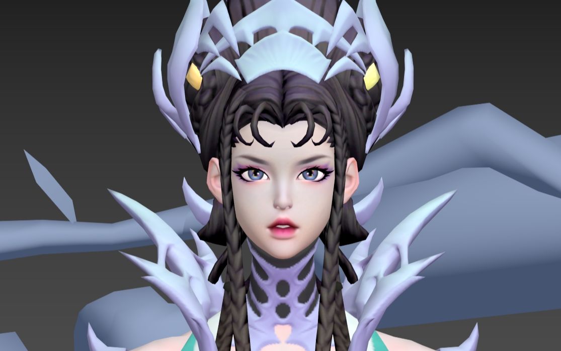 活动作品王者荣耀白晶晶模型赏析