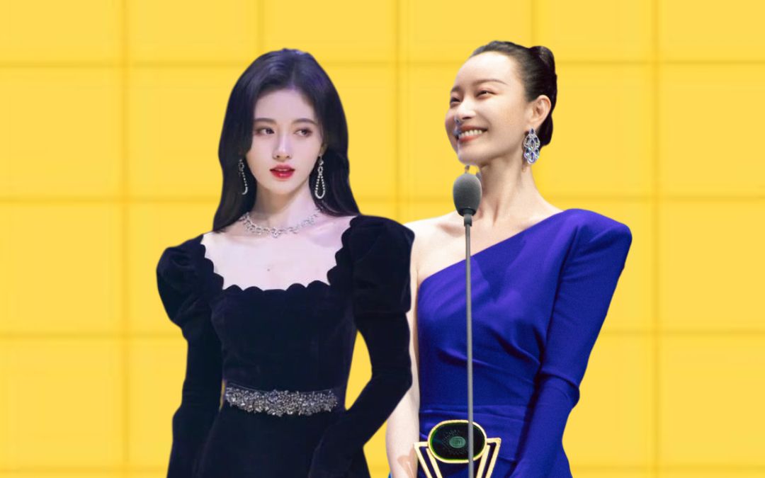 红毯怼脸拍暴露"真面目",鞠婧祎自带美颜特效,倪妮发际线太感人