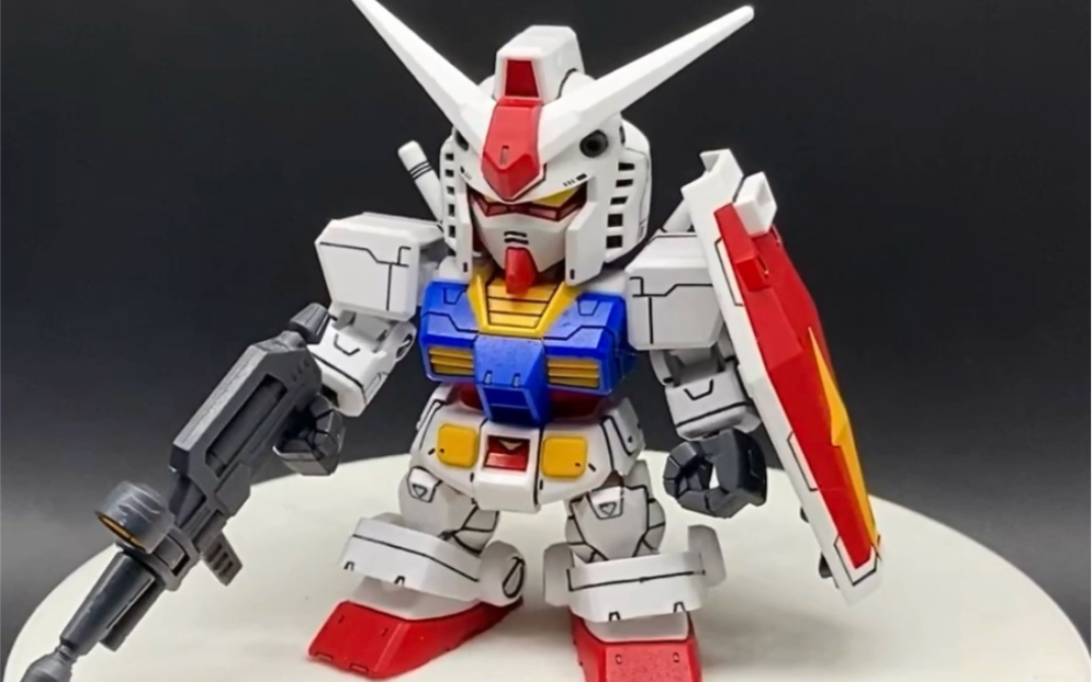 万代sdcs高达 rx-78-2 元祖高达 机动战士高达0079 代工范例成品展示