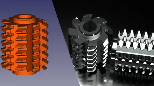 FreeCAD 滚齿刀建模笔记