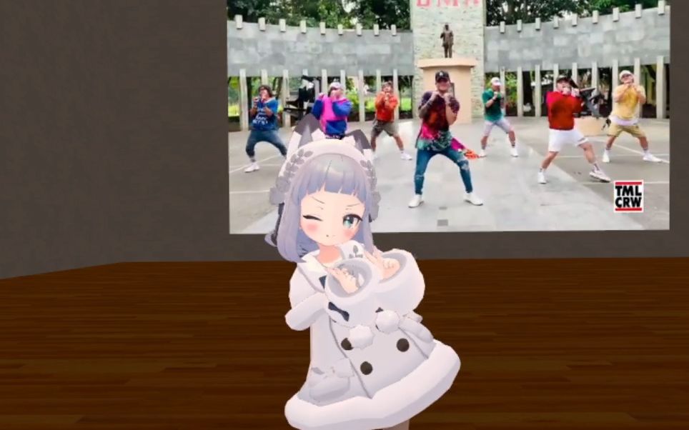 vrchat白发小狐狸的扭胯舞ampunbangjago