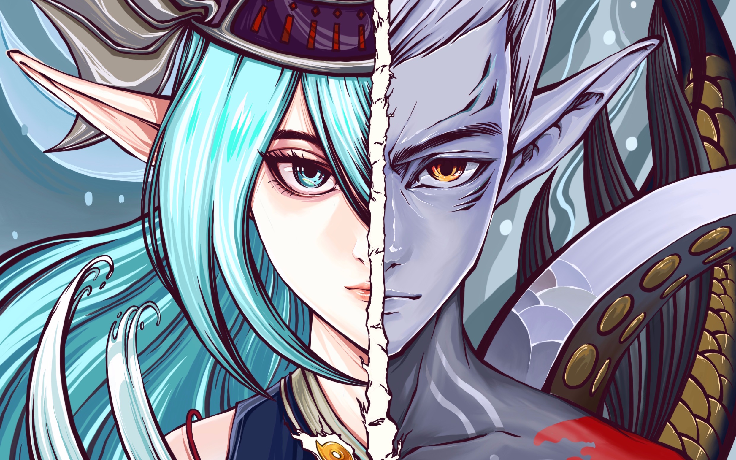 【阴阳师】【手绘】我现在,就是荒川之主!