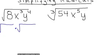 Simplifying Radical Expressions