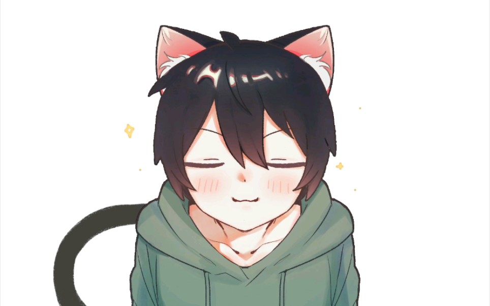 黑猫大少爷循环动图