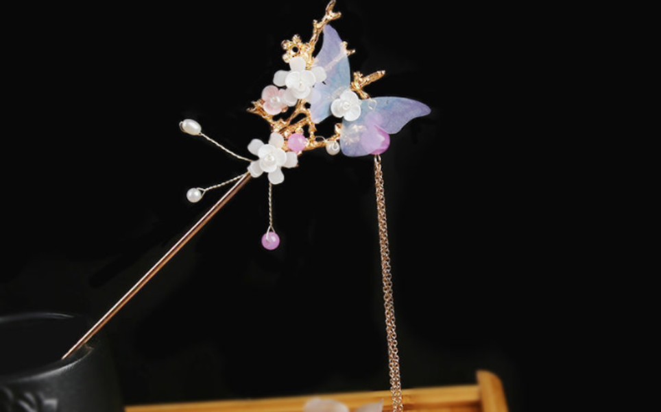 小美好9之古风发簪流苏金步摇