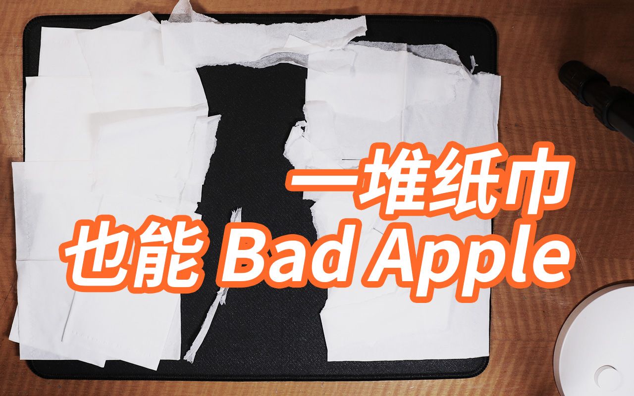 [图]【抽象预警】一堆纸巾也能Bad Apple？