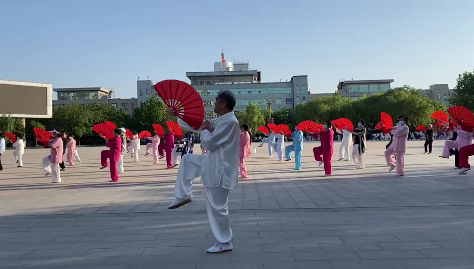 陈式48式太极扇