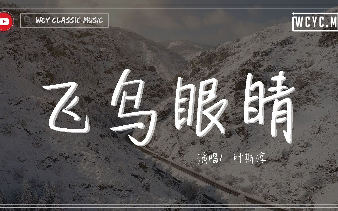 叶斯淳  飞鸟眼睛「想拥有竹蜻蜓 可以自由飞行」【动态歌词/Lyrics Video】哔哩哔哩bilibili