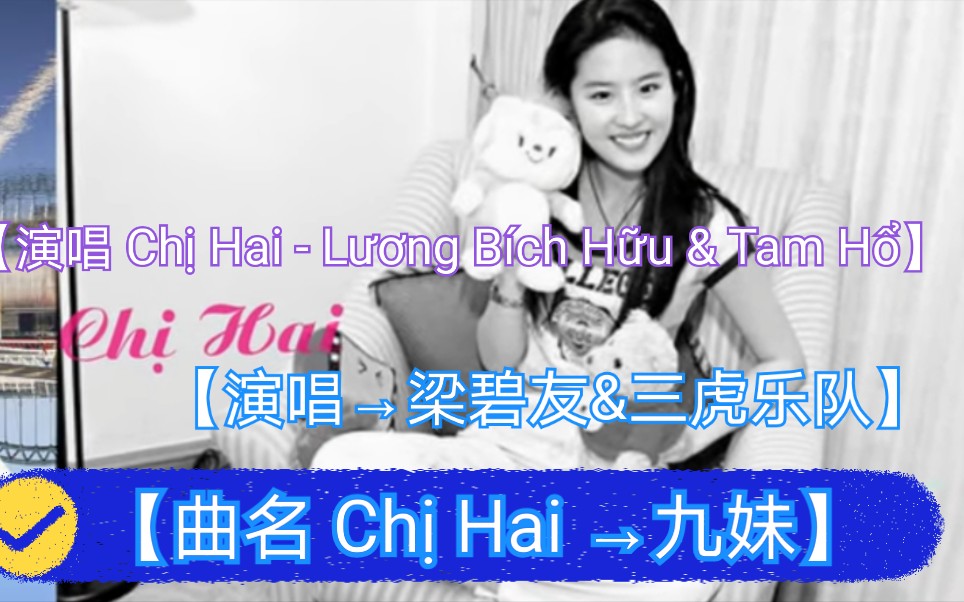 [图]【越南歌曲】【演唱 Chị Hai - Lương Bích Hữu & Tam Hổ→梁碧友&三虎乐队】【曲名 Chị Hai →九妹】梁碧友成长集的歌词版本