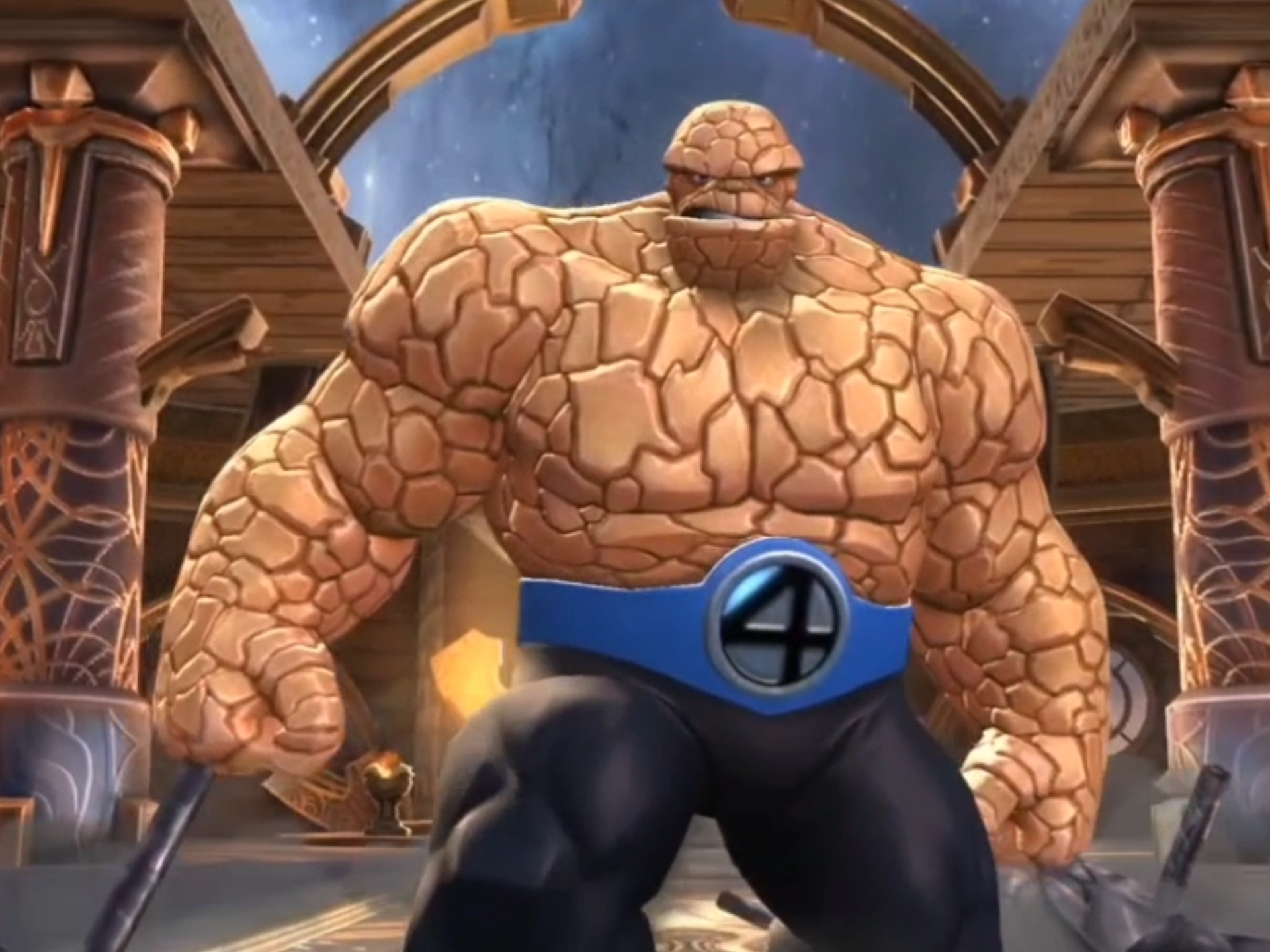 石头人技能演示 漫威超级争霸战