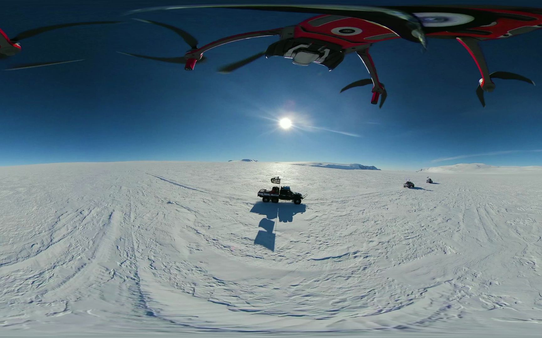 南极大陆穿越 - 全景航拍