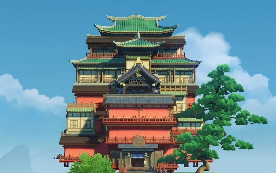 千与千寻场景再现!| 尘歌壶教程 | 外网搬运 | 内附材料表