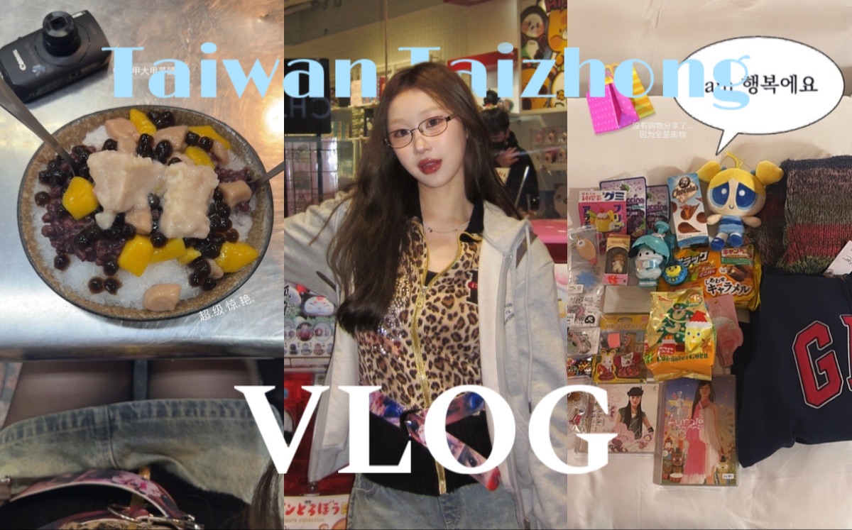 VLOG|超治愈台湾旅行|超多好逛小店|逢甲夜市|台中我们喜欢你哔哩哔哩bilibili