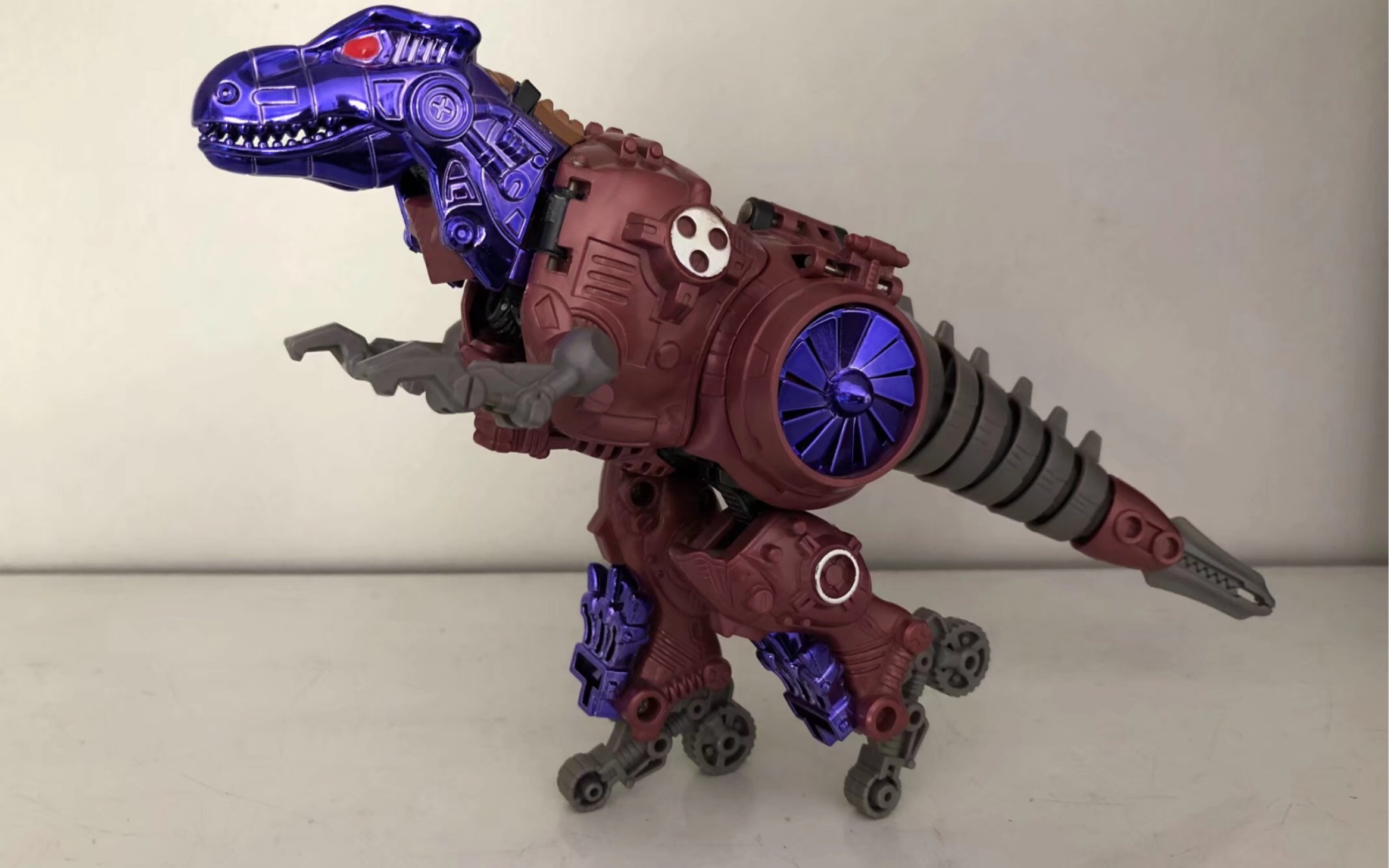 bw超能勇士 官方老物 金属变体霸王龙