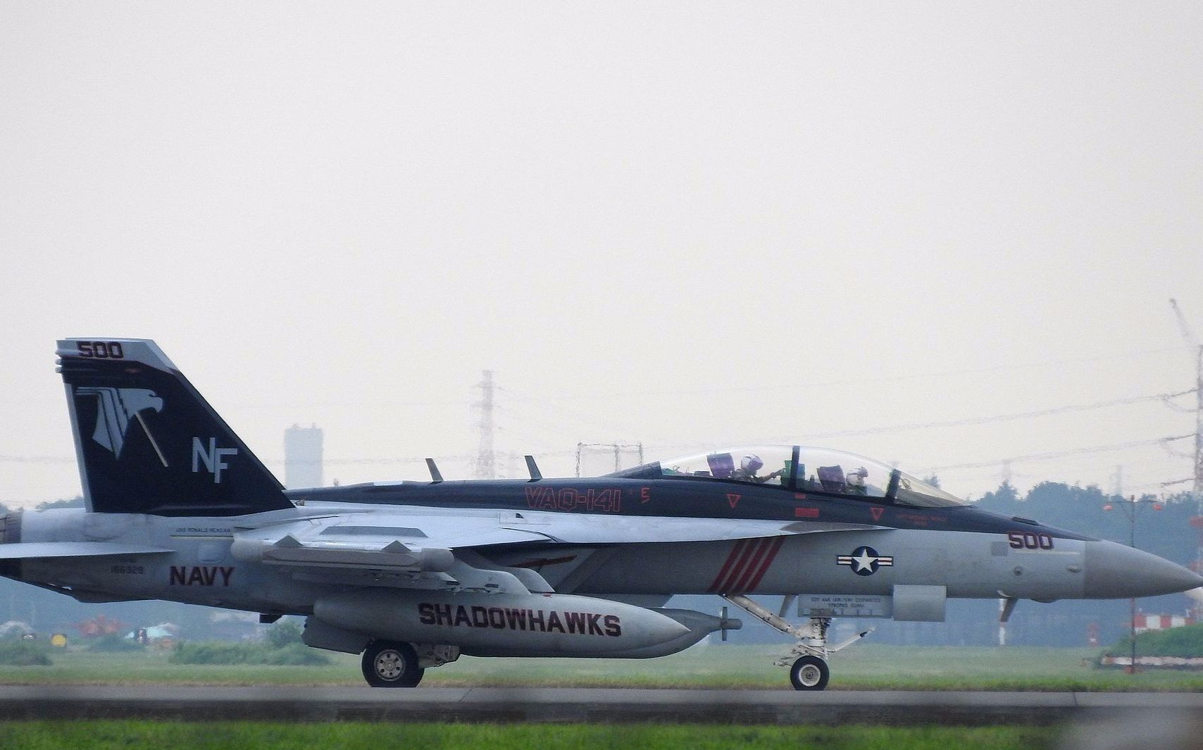 vaq141厚木基地shadowhawks中队ea18g起飞20152016