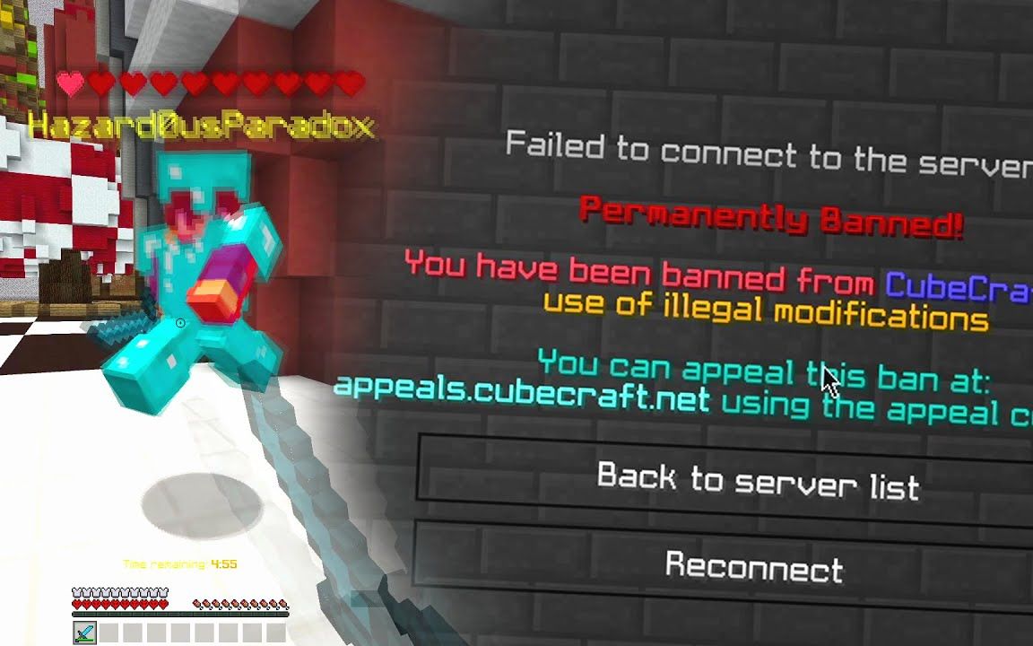 How to get Permanently Banned from Cubecraft #shorts哔哩哔哩bilibili