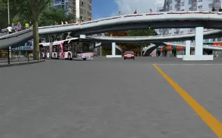 巴士模拟#丸山彩涂装试玩驾驶四代运营于福州市路||福州
