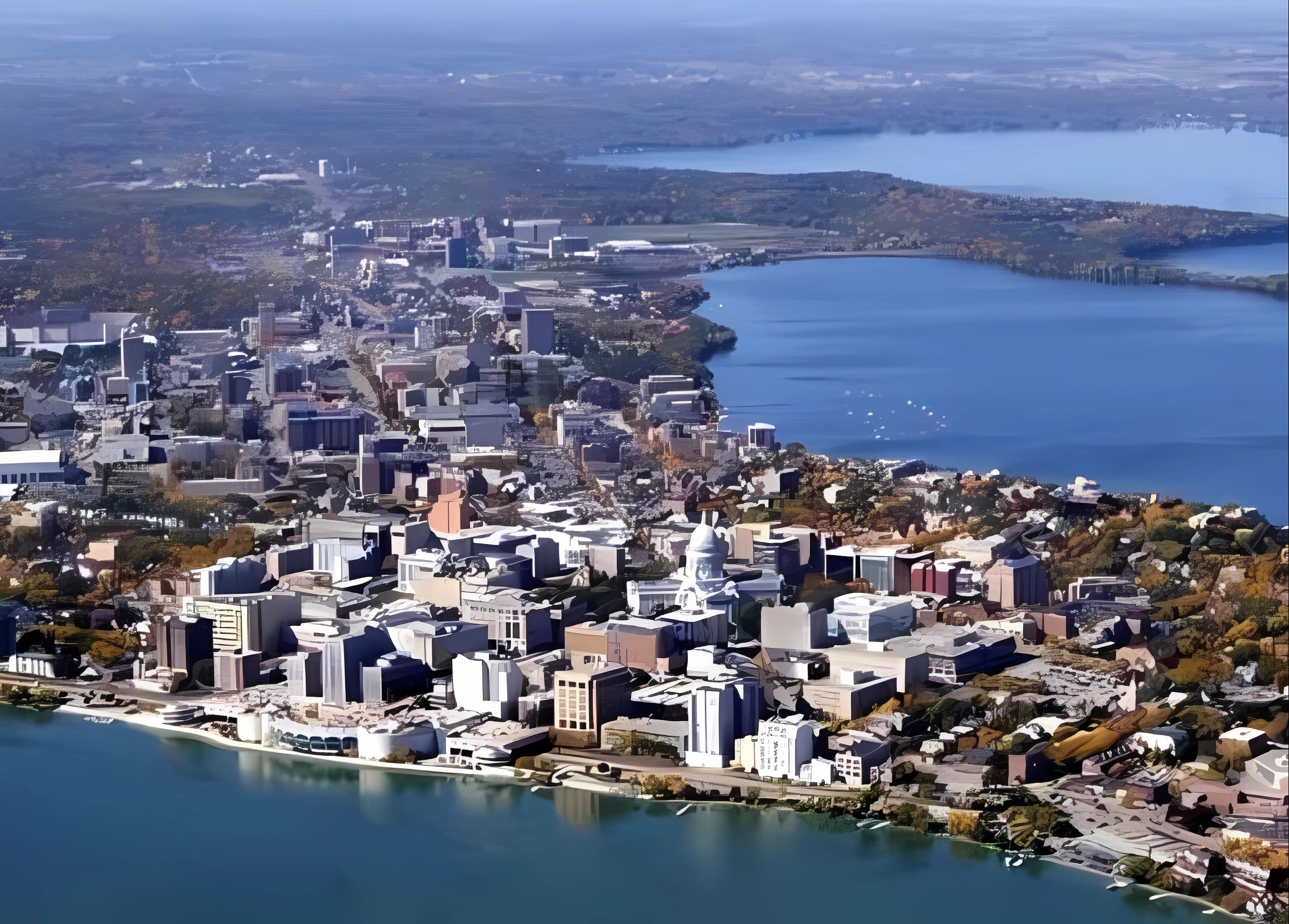 空中看麦迪逊城市