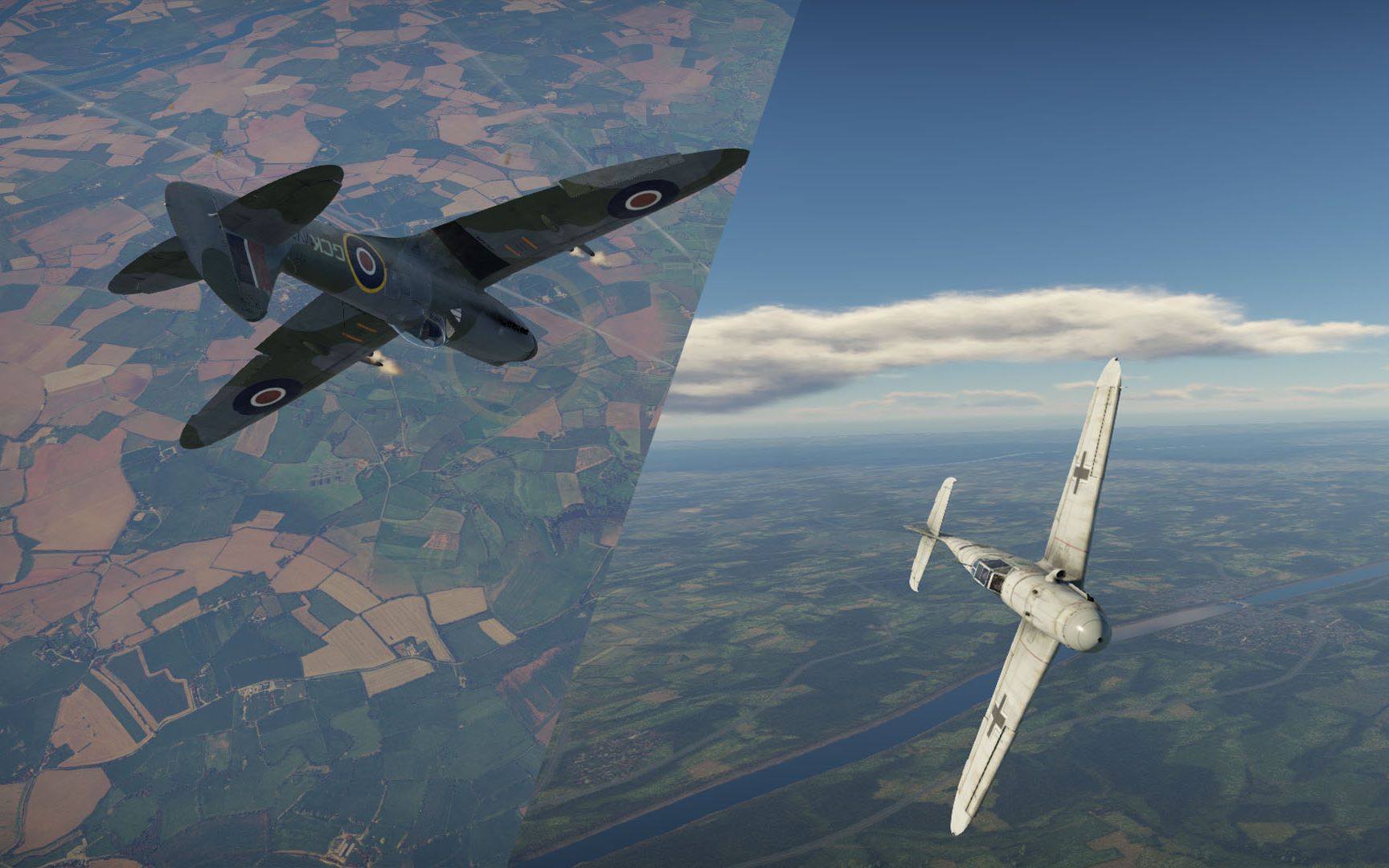 【战争雷霆】菜鸡的一杀一剪03(bf109/喷火)