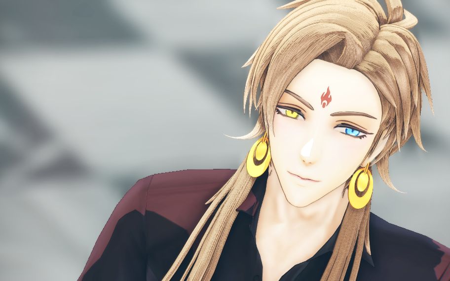 梦间集mmd圣火令模型测试银猫