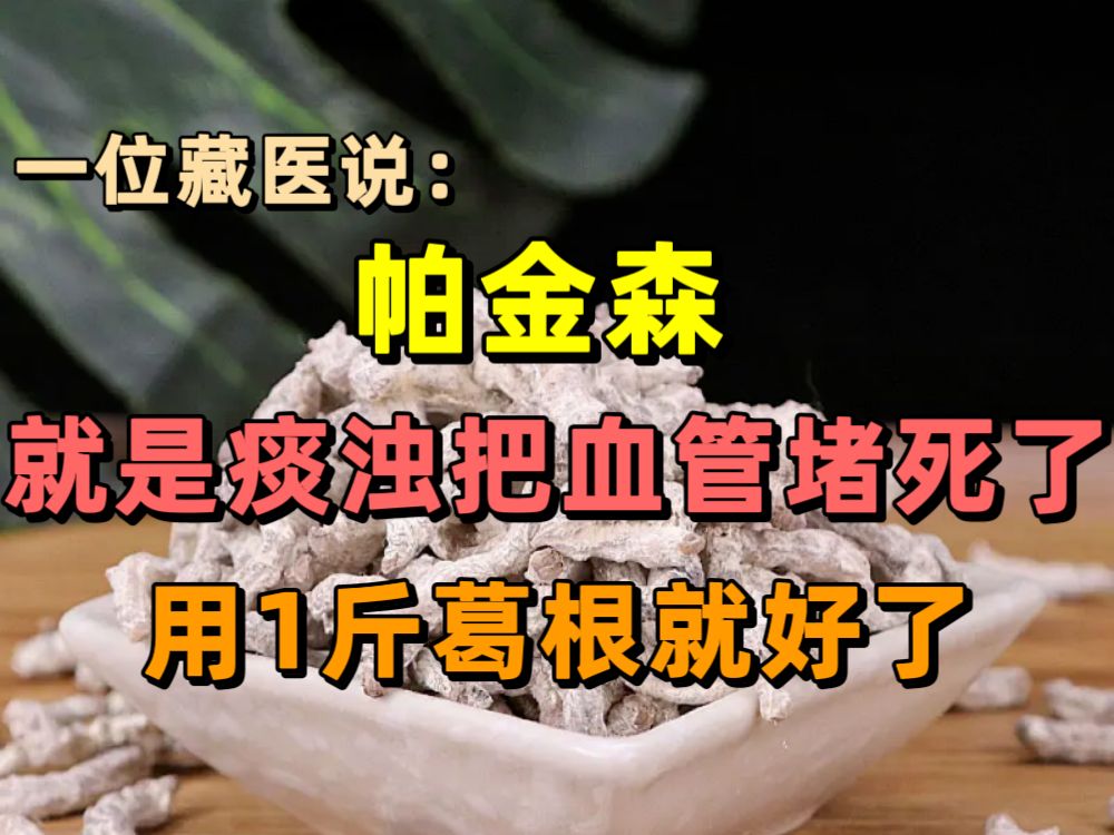 一位藏医说:帕金森,就是痰浊把血管堵死了!用1斤葛根就好了,可惜这么好的方子,就要失传了.哔哩哔哩bilibili